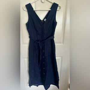 Blue linen-like dress from Gap